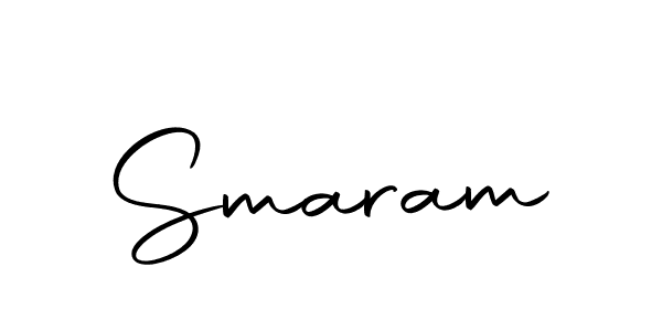 Smaram stylish signature style. Best Handwritten Sign (Autography-DOLnW) for my name. Handwritten Signature Collection Ideas for my name Smaram. Smaram signature style 10 images and pictures png