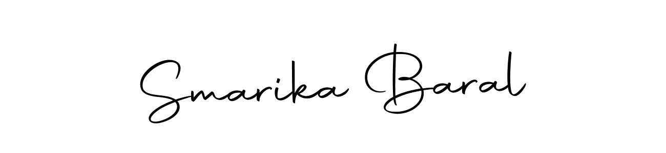 Autography-DOLnW is a professional signature style that is perfect for those who want to add a touch of class to their signature. It is also a great choice for those who want to make their signature more unique. Get Smarika Baral name to fancy signature for free. Smarika Baral signature style 10 images and pictures png