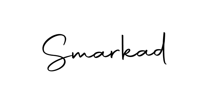Design your own signature with our free online signature maker. With this signature software, you can create a handwritten (Autography-DOLnW) signature for name Smarkad. Smarkad signature style 10 images and pictures png