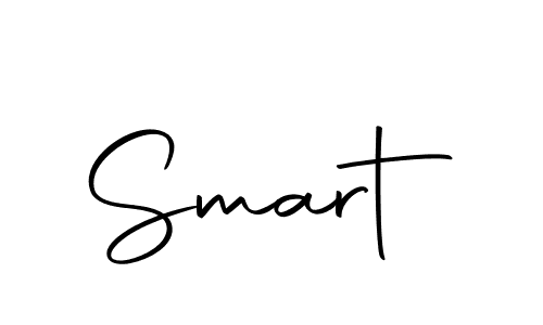 Create a beautiful signature design for name Smart. With this signature (Autography-DOLnW) fonts, you can make a handwritten signature for free. Smart signature style 10 images and pictures png