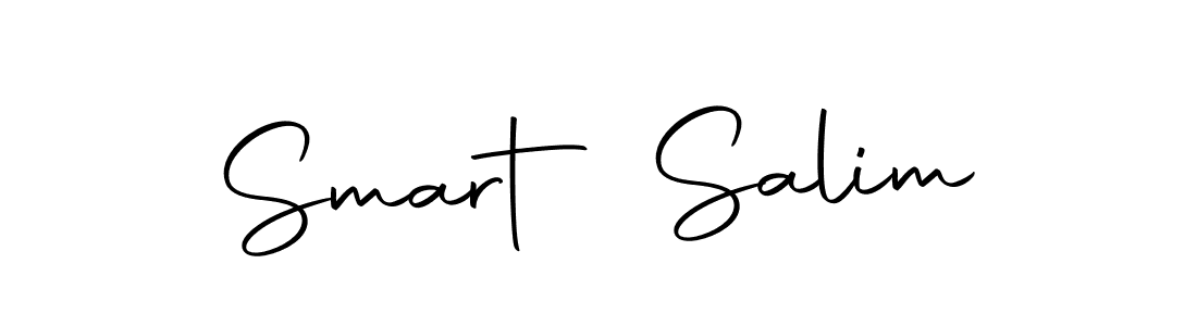 Design your own signature with our free online signature maker. With this signature software, you can create a handwritten (Autography-DOLnW) signature for name Smart Salim. Smart Salim signature style 10 images and pictures png