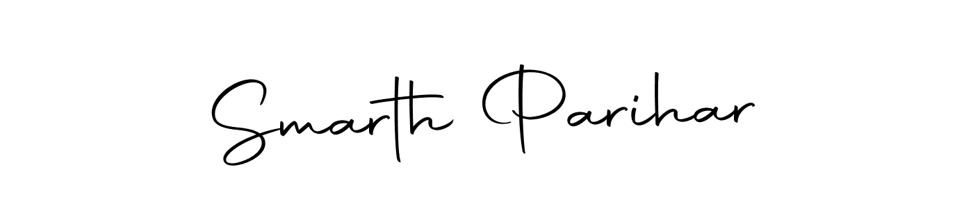 Use a signature maker to create a handwritten signature online. With this signature software, you can design (Autography-DOLnW) your own signature for name Smarth Parihar. Smarth Parihar signature style 10 images and pictures png