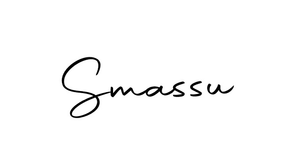 Make a beautiful signature design for name Smassu. With this signature (Autography-DOLnW) style, you can create a handwritten signature for free. Smassu signature style 10 images and pictures png