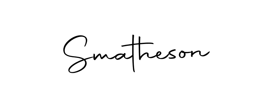 Make a beautiful signature design for name Smatheson. Use this online signature maker to create a handwritten signature for free. Smatheson signature style 10 images and pictures png