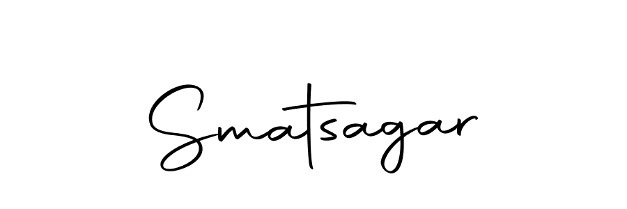Design your own signature with our free online signature maker. With this signature software, you can create a handwritten (Autography-DOLnW) signature for name Smatsagar. Smatsagar signature style 10 images and pictures png