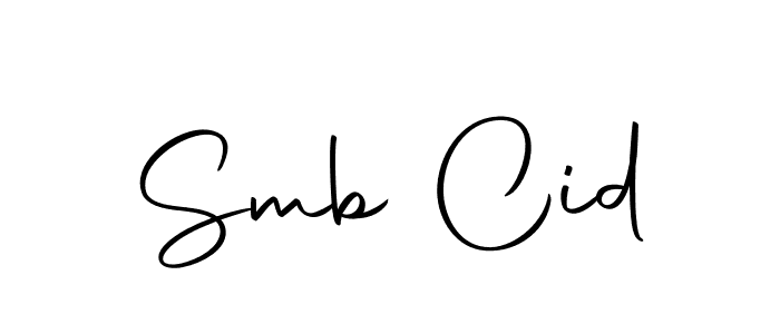 Create a beautiful signature design for name Smb Cid. With this signature (Autography-DOLnW) fonts, you can make a handwritten signature for free. Smb Cid signature style 10 images and pictures png