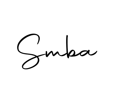 How to make Smba signature? Autography-DOLnW is a professional autograph style. Create handwritten signature for Smba name. Smba signature style 10 images and pictures png