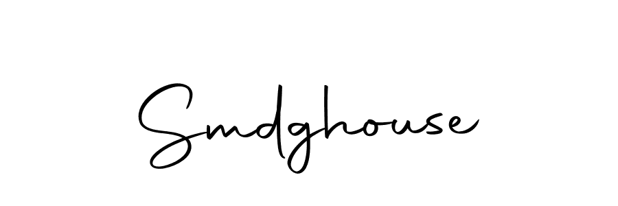 Create a beautiful signature design for name Smdghouse. With this signature (Autography-DOLnW) fonts, you can make a handwritten signature for free. Smdghouse signature style 10 images and pictures png