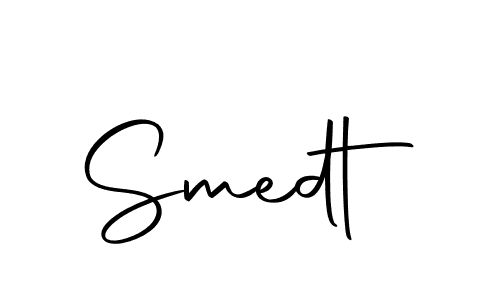 Design your own signature with our free online signature maker. With this signature software, you can create a handwritten (Autography-DOLnW) signature for name Smedt. Smedt signature style 10 images and pictures png