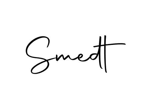 Use a signature maker to create a handwritten signature online. With this signature software, you can design (Autography-DOLnW) your own signature for name Smedt. Smedt signature style 10 images and pictures png