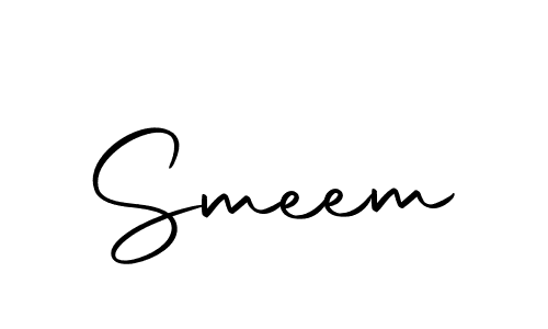 How to make Smeem signature? Autography-DOLnW is a professional autograph style. Create handwritten signature for Smeem name. Smeem signature style 10 images and pictures png