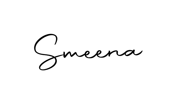 Make a beautiful signature design for name Smeena. With this signature (Autography-DOLnW) style, you can create a handwritten signature for free. Smeena signature style 10 images and pictures png