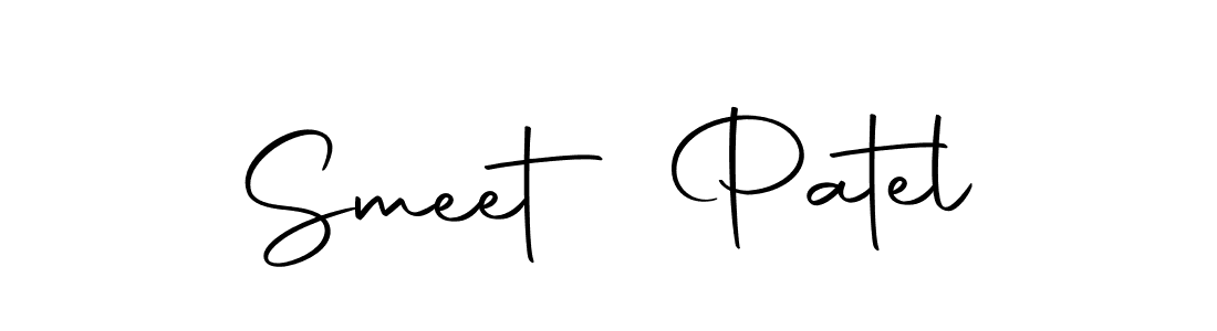 Smeet Patel stylish signature style. Best Handwritten Sign (Autography-DOLnW) for my name. Handwritten Signature Collection Ideas for my name Smeet Patel. Smeet Patel signature style 10 images and pictures png