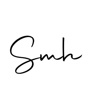 Use a signature maker to create a handwritten signature online. With this signature software, you can design (Autography-DOLnW) your own signature for name Smh. Smh signature style 10 images and pictures png