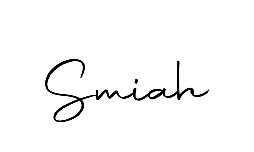 The best way (Autography-DOLnW) to make a short signature is to pick only two or three words in your name. The name Smiah include a total of six letters. For converting this name. Smiah signature style 10 images and pictures png