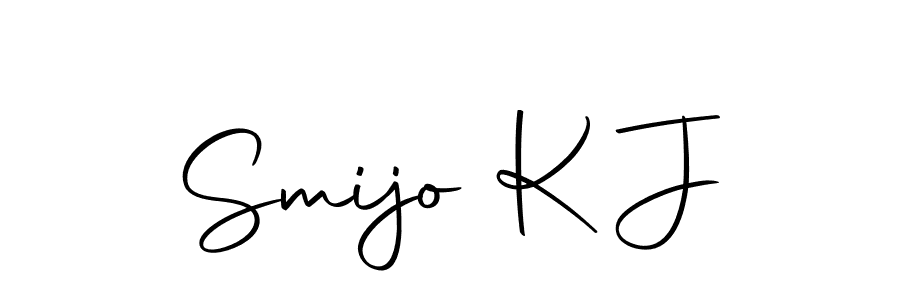 Once you've used our free online signature maker to create your best signature Autography-DOLnW style, it's time to enjoy all of the benefits that Smijo K J name signing documents. Smijo K J signature style 10 images and pictures png