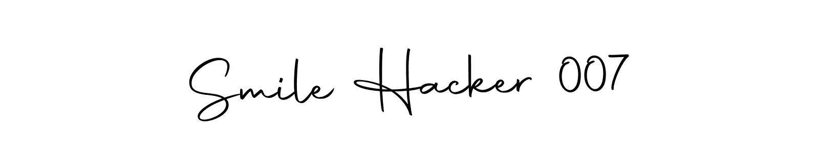 Also we have Smile Hacker 007 name is the best signature style. Create professional handwritten signature collection using Autography-DOLnW autograph style. Smile Hacker 007 signature style 10 images and pictures png