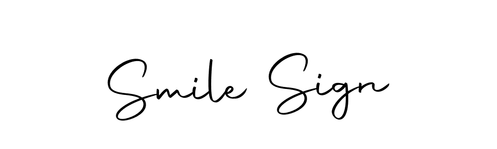 Create a beautiful signature design for name Smile Sign. With this signature (Autography-DOLnW) fonts, you can make a handwritten signature for free. Smile Sign signature style 10 images and pictures png