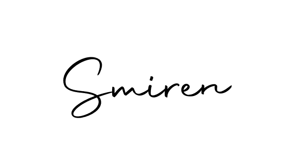 Make a beautiful signature design for name Smiren. Use this online signature maker to create a handwritten signature for free. Smiren signature style 10 images and pictures png