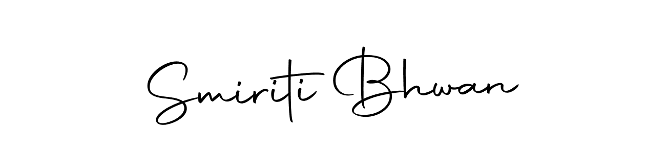 How to make Smiriti Bhwan signature? Autography-DOLnW is a professional autograph style. Create handwritten signature for Smiriti Bhwan name. Smiriti Bhwan signature style 10 images and pictures png