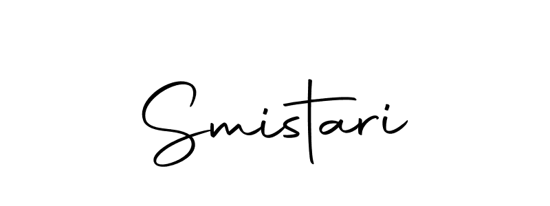Design your own signature with our free online signature maker. With this signature software, you can create a handwritten (Autography-DOLnW) signature for name Smistari. Smistari signature style 10 images and pictures png