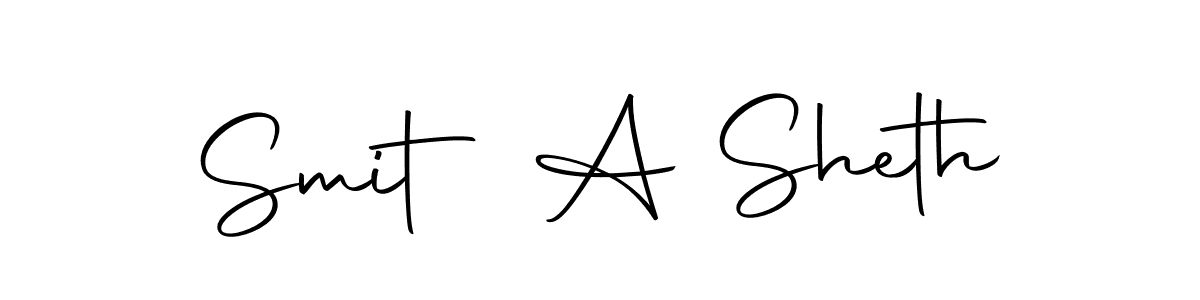 Make a beautiful signature design for name Smit A Sheth. With this signature (Autography-DOLnW) style, you can create a handwritten signature for free. Smit A Sheth signature style 10 images and pictures png
