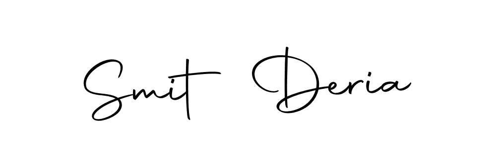 Design your own signature with our free online signature maker. With this signature software, you can create a handwritten (Autography-DOLnW) signature for name Smit Deria. Smit Deria signature style 10 images and pictures png