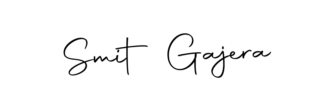 Also we have Smit Gajera name is the best signature style. Create professional handwritten signature collection using Autography-DOLnW autograph style. Smit Gajera signature style 10 images and pictures png