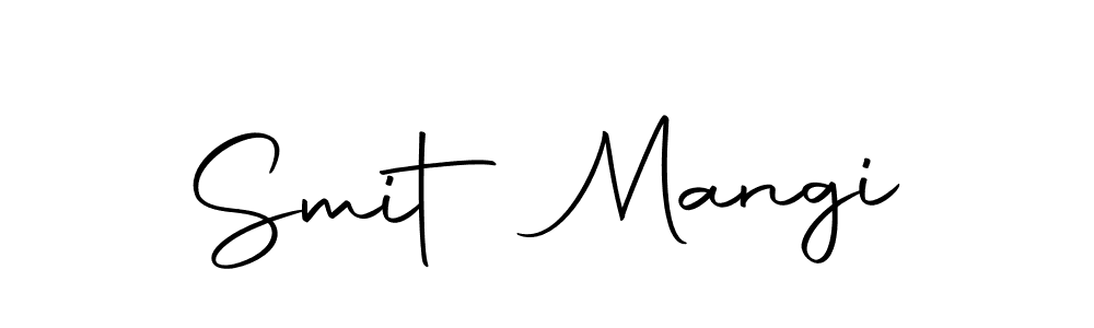 Use a signature maker to create a handwritten signature online. With this signature software, you can design (Autography-DOLnW) your own signature for name Smit Mangi. Smit Mangi signature style 10 images and pictures png
