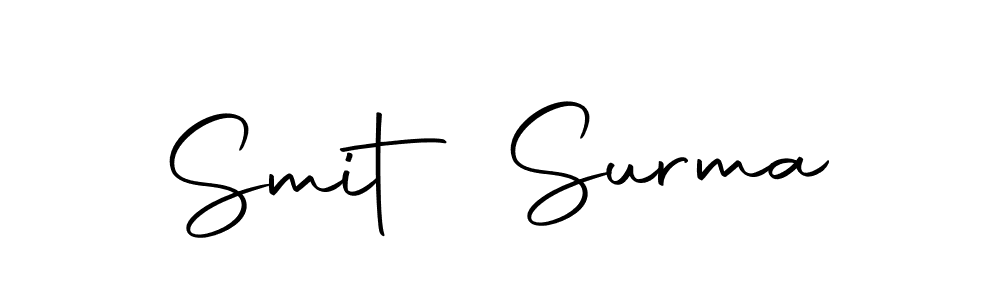 How to make Smit Surma name signature. Use Autography-DOLnW style for creating short signs online. This is the latest handwritten sign. Smit Surma signature style 10 images and pictures png