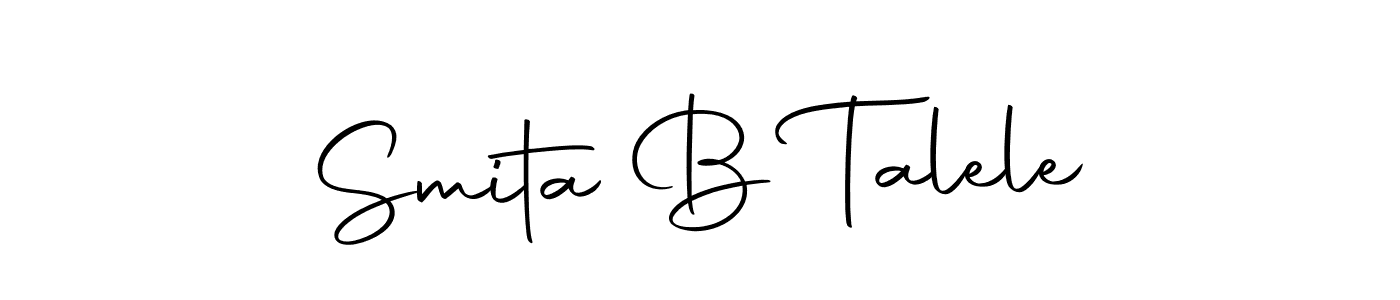 Also we have Smita B Talele name is the best signature style. Create professional handwritten signature collection using Autography-DOLnW autograph style. Smita B Talele signature style 10 images and pictures png