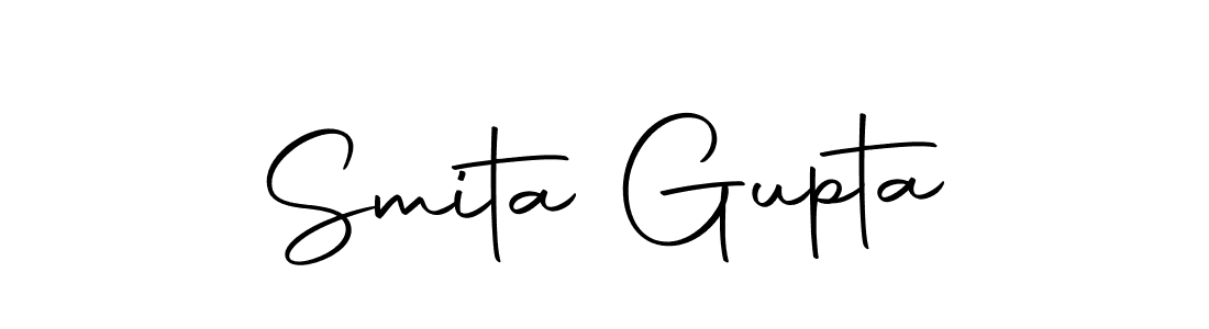 How to make Smita Gupta name signature. Use Autography-DOLnW style for creating short signs online. This is the latest handwritten sign. Smita Gupta signature style 10 images and pictures png