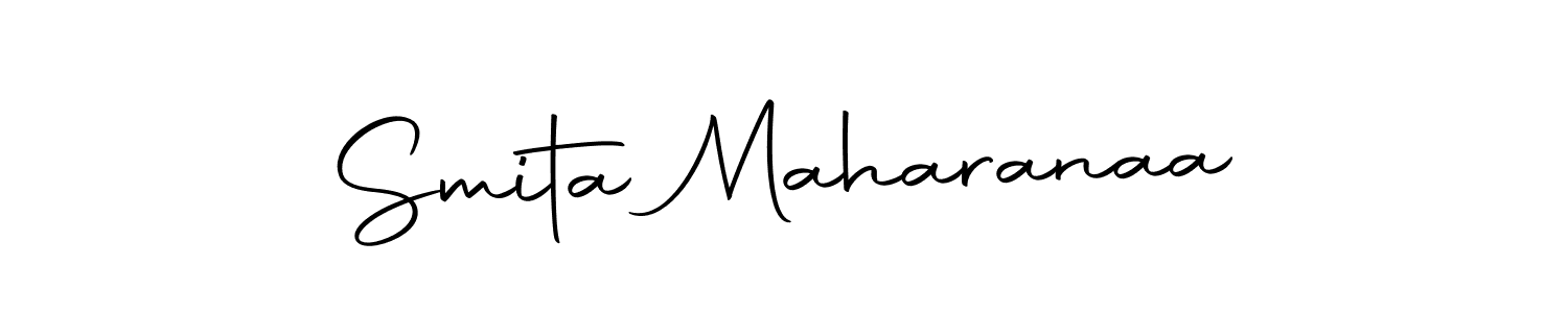 How to make Smita Maharanaa name signature. Use Autography-DOLnW style for creating short signs online. This is the latest handwritten sign. Smita Maharanaa signature style 10 images and pictures png