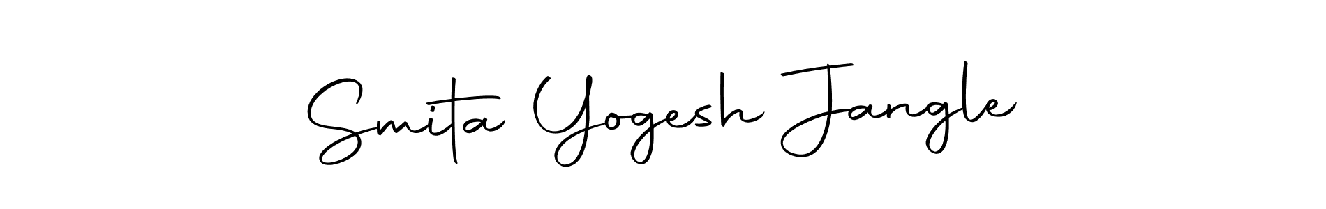 Smita Yogesh Jangle stylish signature style. Best Handwritten Sign (Autography-DOLnW) for my name. Handwritten Signature Collection Ideas for my name Smita Yogesh Jangle. Smita Yogesh Jangle signature style 10 images and pictures png
