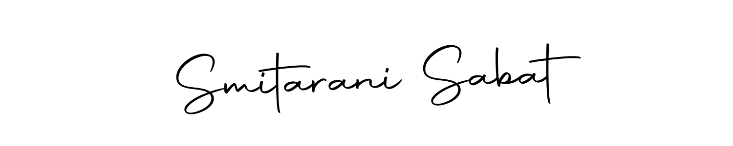 Also we have Smitarani Sabat name is the best signature style. Create professional handwritten signature collection using Autography-DOLnW autograph style. Smitarani Sabat signature style 10 images and pictures png