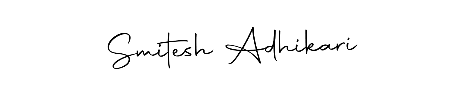 How to make Smitesh Adhikari signature? Autography-DOLnW is a professional autograph style. Create handwritten signature for Smitesh Adhikari name. Smitesh Adhikari signature style 10 images and pictures png