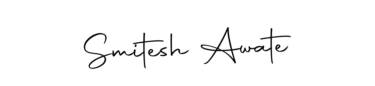 You can use this online signature creator to create a handwritten signature for the name Smitesh Awate. This is the best online autograph maker. Smitesh Awate signature style 10 images and pictures png