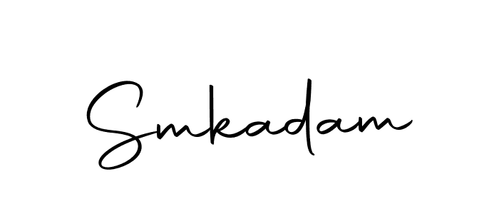 Design your own signature with our free online signature maker. With this signature software, you can create a handwritten (Autography-DOLnW) signature for name Smkadam. Smkadam signature style 10 images and pictures png