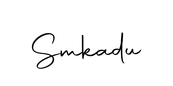 Design your own signature with our free online signature maker. With this signature software, you can create a handwritten (Autography-DOLnW) signature for name Smkadu. Smkadu signature style 10 images and pictures png