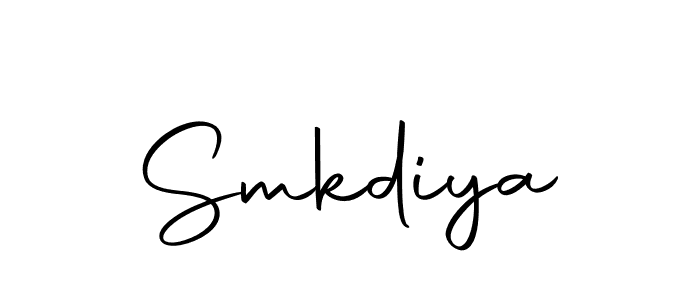 How to make Smkdiya name signature. Use Autography-DOLnW style for creating short signs online. This is the latest handwritten sign. Smkdiya signature style 10 images and pictures png