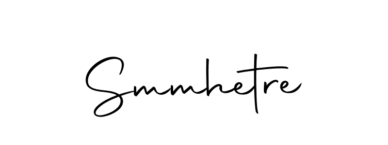The best way (Autography-DOLnW) to make a short signature is to pick only two or three words in your name. The name Smmhetre include a total of six letters. For converting this name. Smmhetre signature style 10 images and pictures png