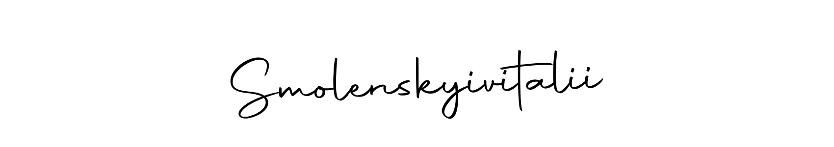 if you are searching for the best signature style for your name Smolenskyivitalii. so please give up your signature search. here we have designed multiple signature styles  using Autography-DOLnW. Smolenskyivitalii signature style 10 images and pictures png