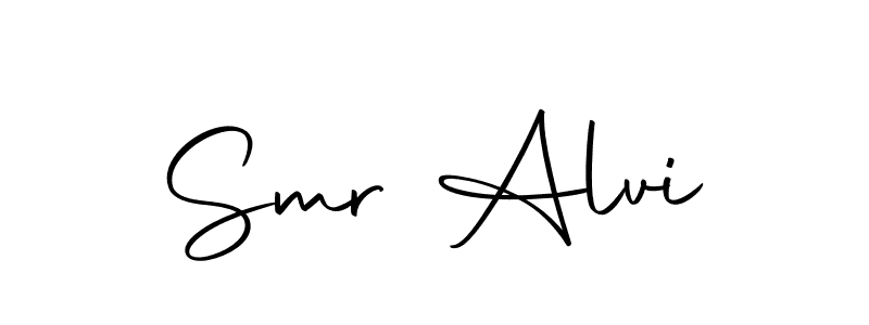 Similarly Autography-DOLnW is the best handwritten signature design. Signature creator online .You can use it as an online autograph creator for name Smr Alvi. Smr Alvi signature style 10 images and pictures png