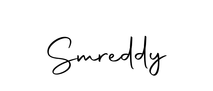 Create a beautiful signature design for name Smreddy. With this signature (Autography-DOLnW) fonts, you can make a handwritten signature for free. Smreddy signature style 10 images and pictures png