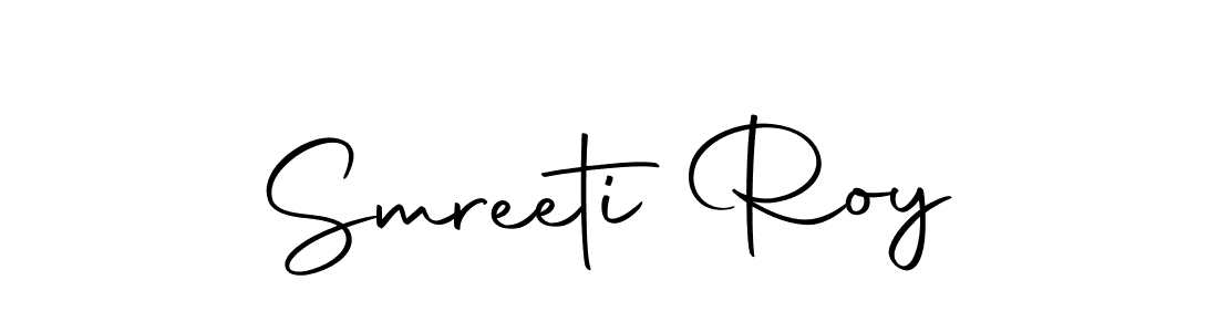 Use a signature maker to create a handwritten signature online. With this signature software, you can design (Autography-DOLnW) your own signature for name Smreeti Roy. Smreeti Roy signature style 10 images and pictures png