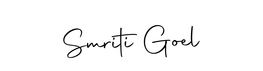 The best way (Autography-DOLnW) to make a short signature is to pick only two or three words in your name. The name Smriti Goel include a total of six letters. For converting this name. Smriti Goel signature style 10 images and pictures png