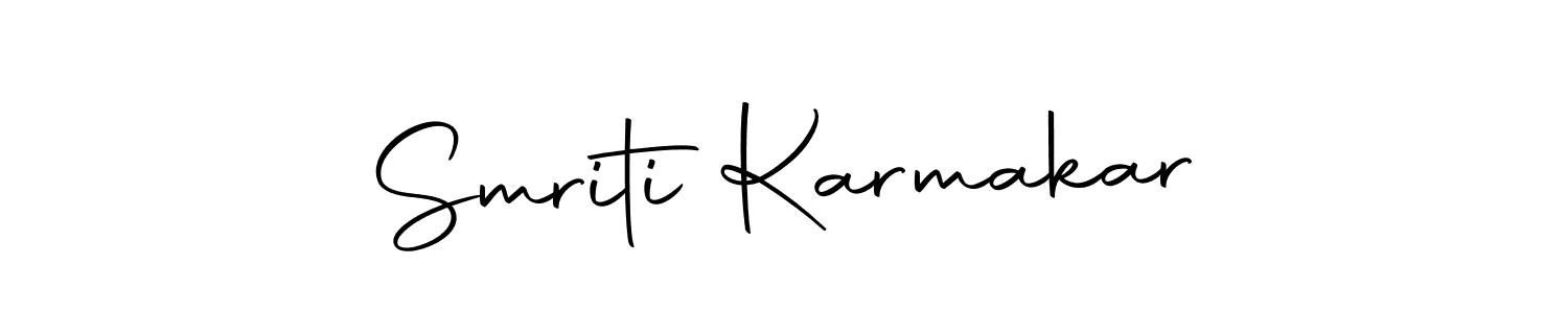 Design your own signature with our free online signature maker. With this signature software, you can create a handwritten (Autography-DOLnW) signature for name Smriti Karmakar. Smriti Karmakar signature style 10 images and pictures png