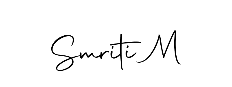 This is the best signature style for the Smriti M name. Also you like these signature font (Autography-DOLnW). Mix name signature. Smriti M signature style 10 images and pictures png