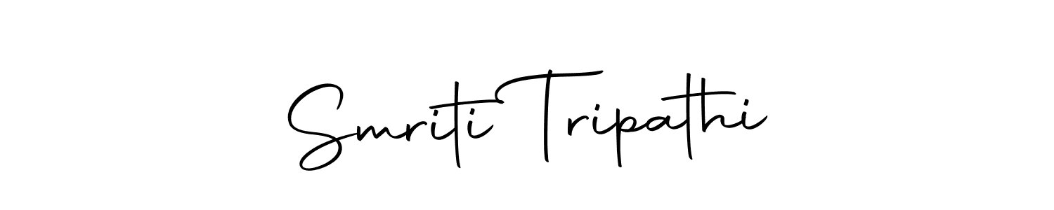 You should practise on your own different ways (Autography-DOLnW) to write your name (Smriti Tripathi) in signature. don't let someone else do it for you. Smriti Tripathi signature style 10 images and pictures png