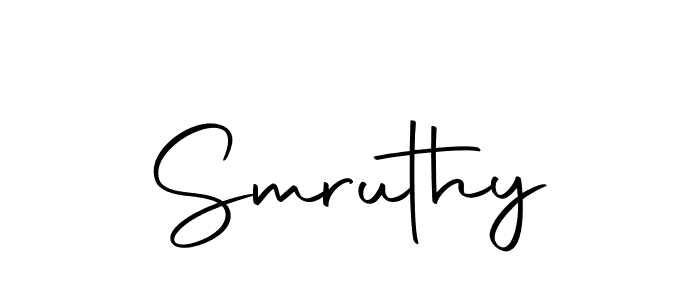 You can use this online signature creator to create a handwritten signature for the name Smruthy. This is the best online autograph maker. Smruthy signature style 10 images and pictures png